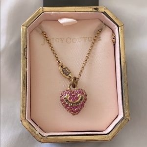 Juicy Couture Pink Heart Necklace